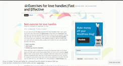 Desktop Screenshot of exercisesforlovehandles1.wordpress.com