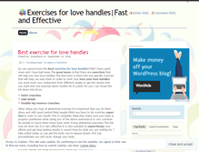 Tablet Screenshot of exercisesforlovehandles1.wordpress.com