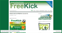 Desktop Screenshot of freekickblog.wordpress.com
