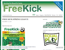 Tablet Screenshot of freekickblog.wordpress.com