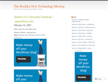 Tablet Screenshot of bouldertech.wordpress.com