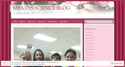 Desktop Screenshot of mrsdscience.wordpress.com