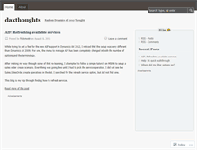 Tablet Screenshot of daxthoughts.wordpress.com