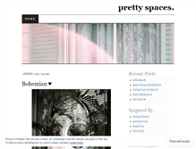 Tablet Screenshot of prettyspaces.wordpress.com