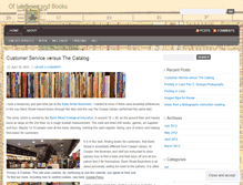 Tablet Screenshot of oflibrariesandbooks.wordpress.com