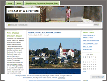 Tablet Screenshot of dreamgift.wordpress.com