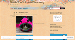 Desktop Screenshot of gentletouchanimalsanctuary.wordpress.com