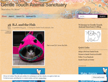 Tablet Screenshot of gentletouchanimalsanctuary.wordpress.com