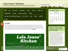 Tablet Screenshot of lolajoneskitchen.wordpress.com