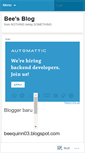 Mobile Screenshot of beequinn.wordpress.com