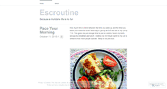 Desktop Screenshot of escroutine.wordpress.com