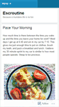 Mobile Screenshot of escroutine.wordpress.com