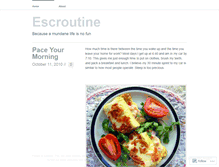 Tablet Screenshot of escroutine.wordpress.com