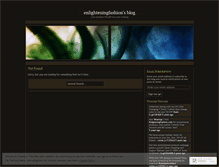 Tablet Screenshot of enlighteningfashion.wordpress.com