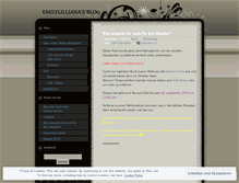 Tablet Screenshot of emilylilliana.wordpress.com