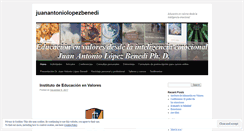 Desktop Screenshot of juanantoniolopezbenedi.wordpress.com