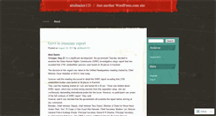 Desktop Screenshot of abidbashir123.wordpress.com