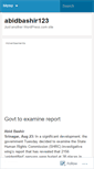 Mobile Screenshot of abidbashir123.wordpress.com