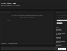 Tablet Screenshot of fredericimbertdesign.wordpress.com