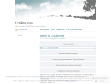 Tablet Screenshot of gradinamea.wordpress.com