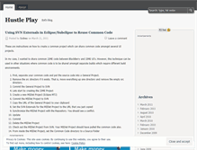 Tablet Screenshot of hustleplay.wordpress.com