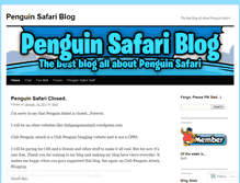 Tablet Screenshot of penguinsafariblog.wordpress.com