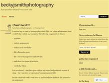 Tablet Screenshot of beckyjsmithphotography.wordpress.com