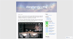 Desktop Screenshot of changingindia.wordpress.com