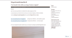 Desktop Screenshot of alexandremartin.wordpress.com