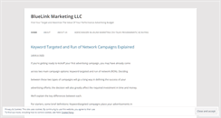 Desktop Screenshot of bluelinkmarketing.wordpress.com