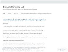 Tablet Screenshot of bluelinkmarketing.wordpress.com