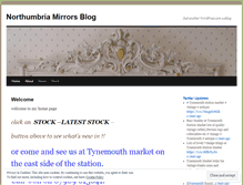 Tablet Screenshot of northumbriamirrors.wordpress.com