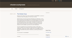 Desktop Screenshot of chestercountynews.wordpress.com