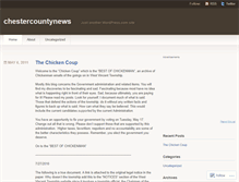 Tablet Screenshot of chestercountynews.wordpress.com