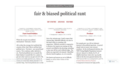 Desktop Screenshot of fairandbiasedpoliticalrant.wordpress.com