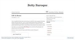 Desktop Screenshot of bettybaroque.wordpress.com