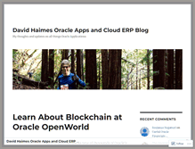 Tablet Screenshot of davidhaimes.wordpress.com