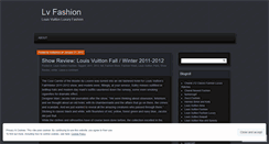 Desktop Screenshot of lvsfashion.wordpress.com