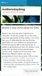 Mobile Screenshot of mothersdayblog.wordpress.com