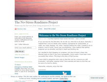 Tablet Screenshot of nostressreadiness.wordpress.com
