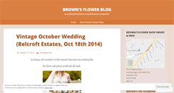 Desktop Screenshot of brownsflowers.wordpress.com