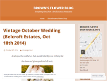 Tablet Screenshot of brownsflowers.wordpress.com