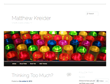 Tablet Screenshot of matthewkreider.wordpress.com