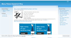 Desktop Screenshot of marcyfitnessequipment.wordpress.com