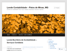 Tablet Screenshot of londecontabilidade.wordpress.com