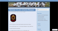 Desktop Screenshot of centurypantherbaseball.wordpress.com