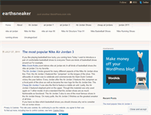 Tablet Screenshot of earthsneaker.wordpress.com