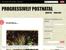 Tablet Screenshot of progressivelypostnatal.wordpress.com