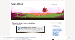 Desktop Screenshot of pensieriillimiti.wordpress.com