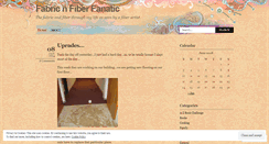 Desktop Screenshot of fabricnfiberfanatic.wordpress.com